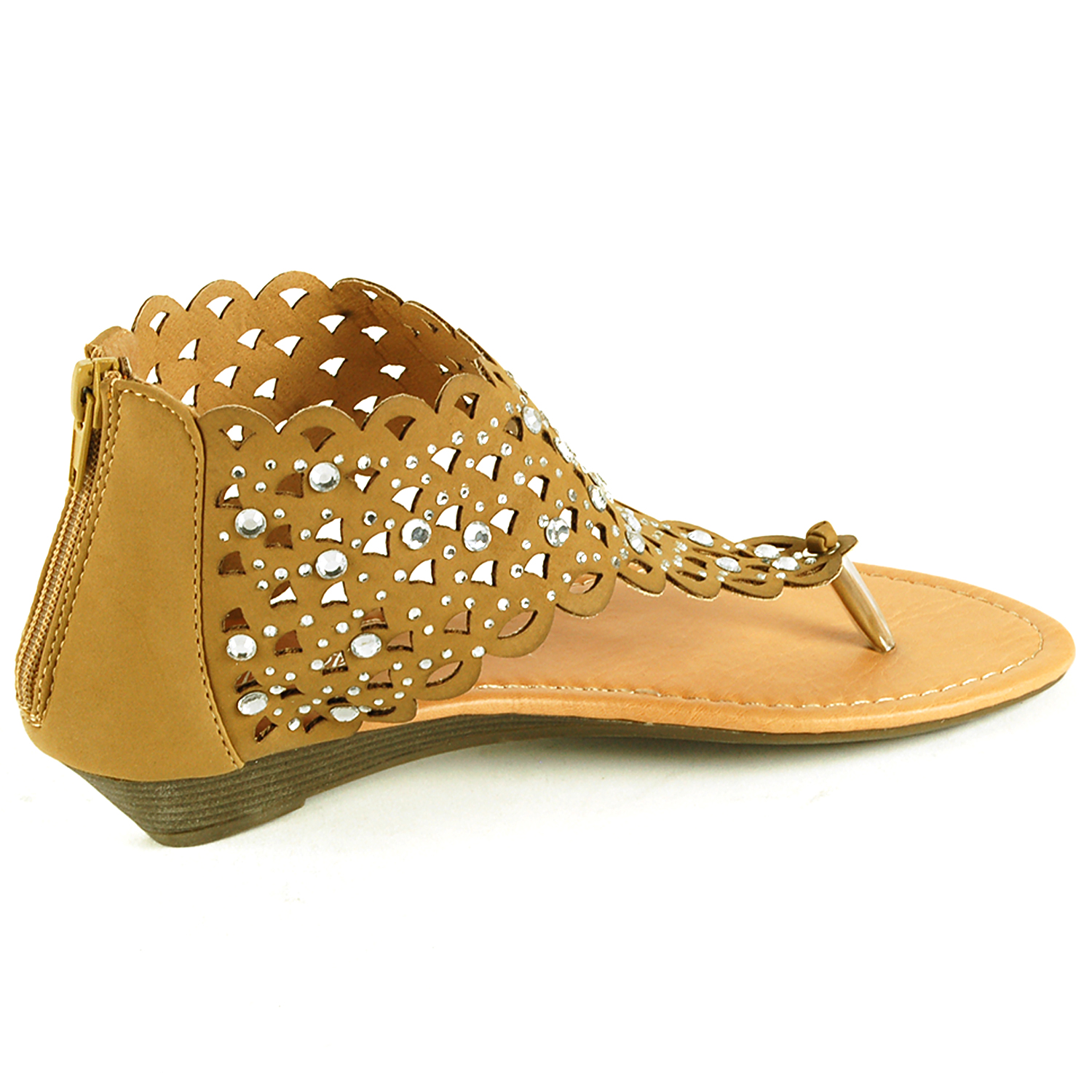 dressy wedge thong sandals